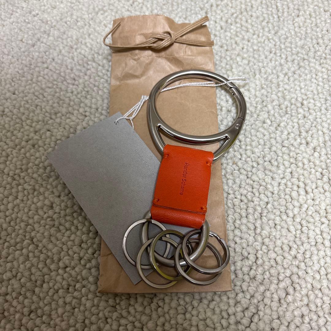 Hender Scheme ブラウンレザーキーホルダー