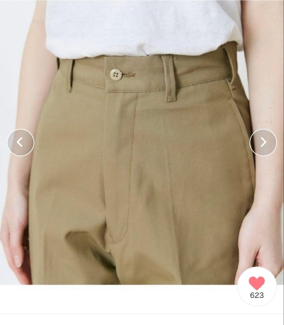 THE SHINZONE/シンゾーン　ハイウエストチノパンツ　34