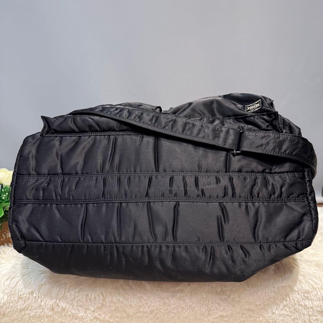 【美品】ポーター タンカー 2way ボストンバッグ ブラック