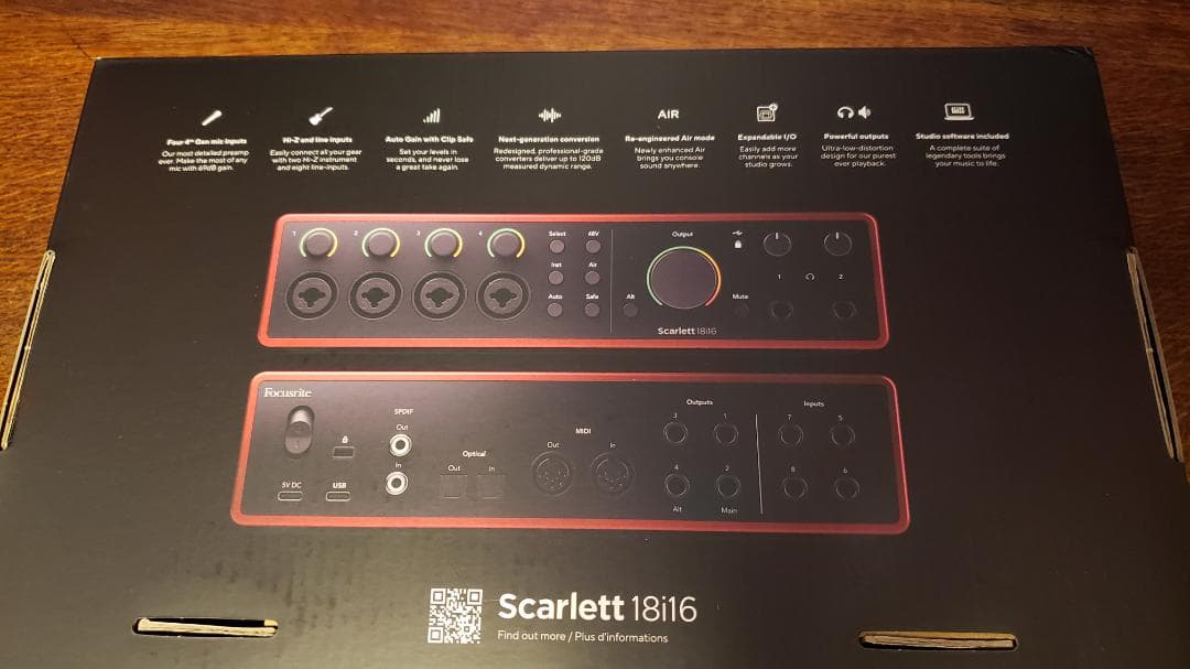 Focusrite Scarlett 18i16 Gen.4 オーディオ