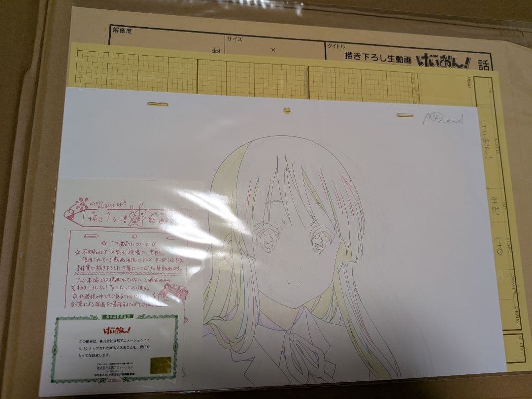 新品未開封　書き下ろし生動画（けいおん！）（秋山澪）