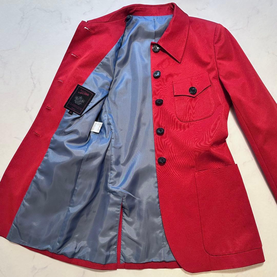 JEAN PAUL GAULTIER クラシック シャツジャケット レッド 40