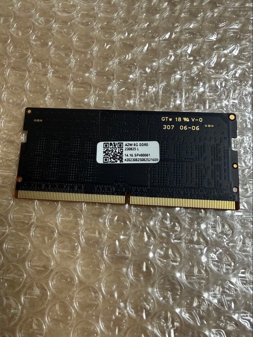 Crucial ノートPC用増設メモリ 8GB(1枚)DDR5 4800MT/s