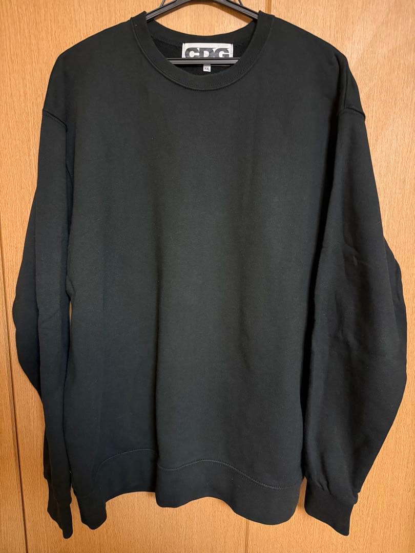 CDG LOGO CREW NECK SWEATSHIRTS ブラック
