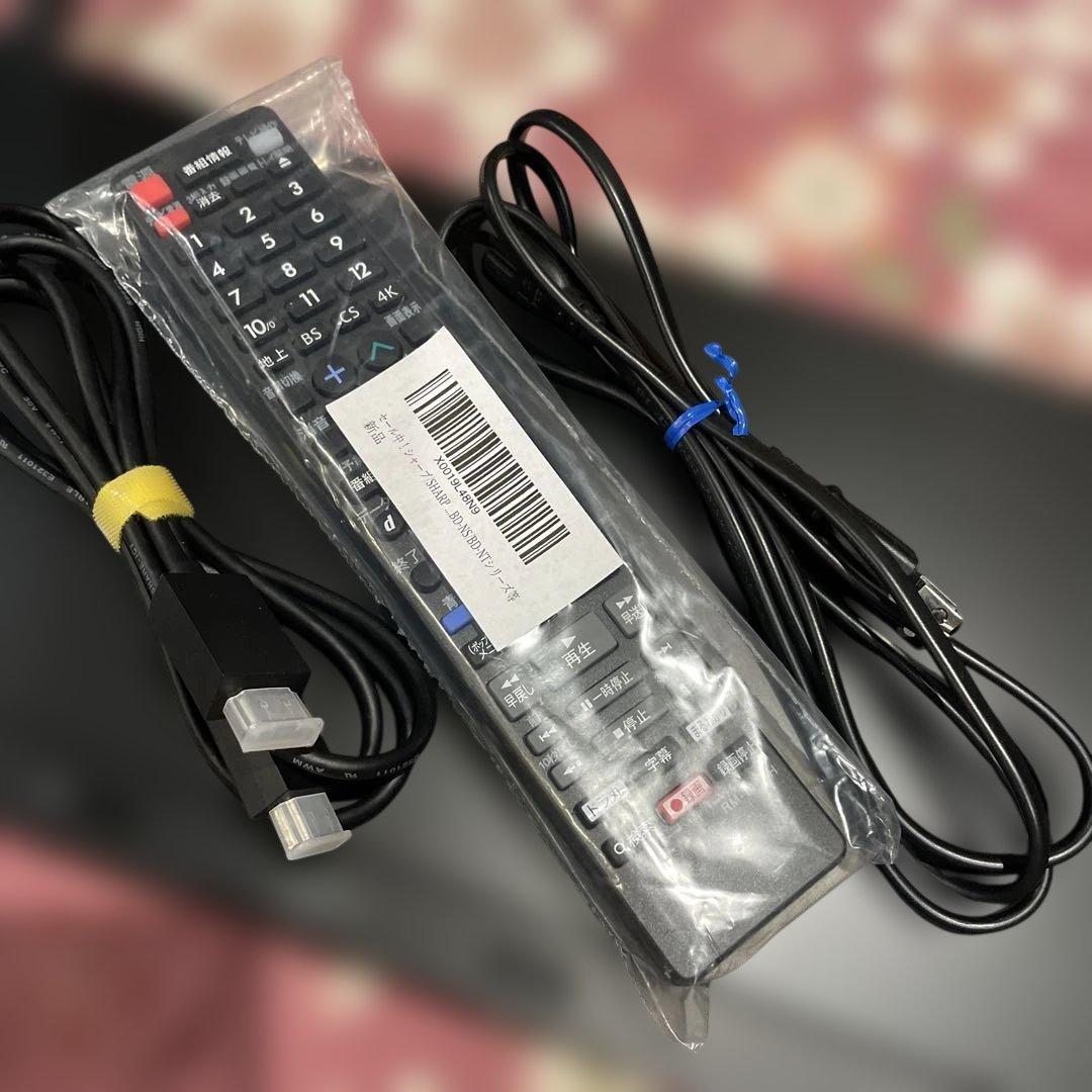 シャープBD-NW1000 12倍1000GB 2番組W録　新リモ等付フル装備！