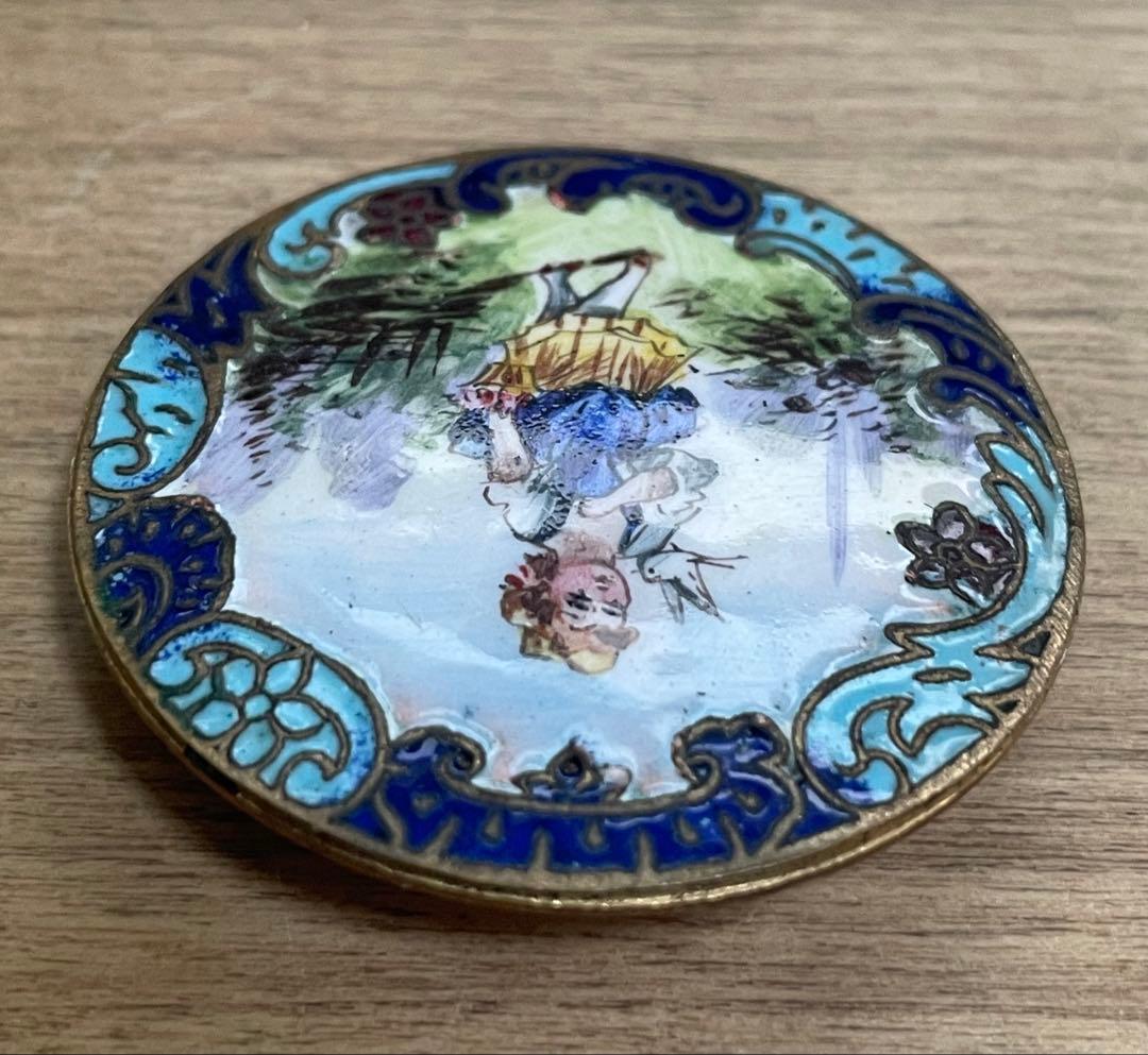 たかまま様　⬇️【希少】アンティーク エナメル手書き　ボタン