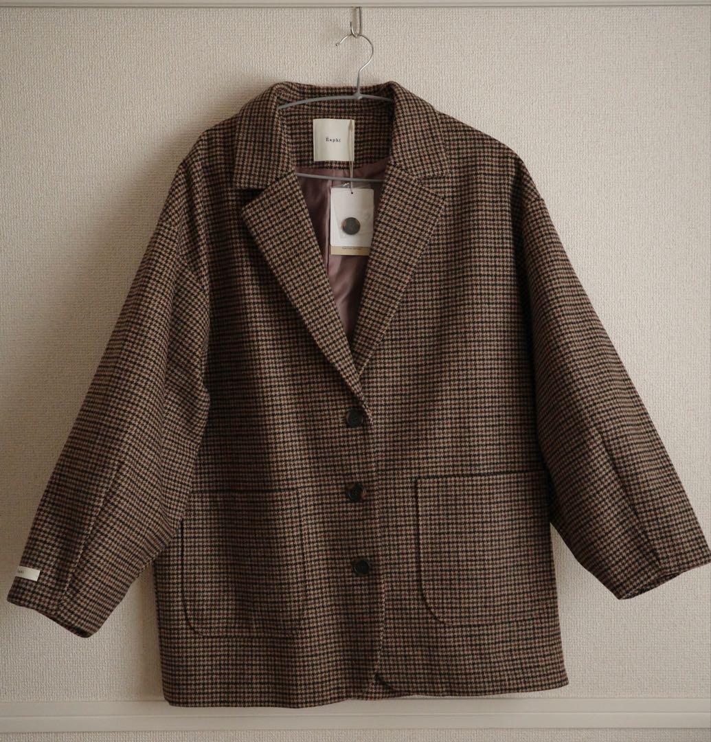 《eaphi》 WOOL LIKE CHECK JACKET【新品】