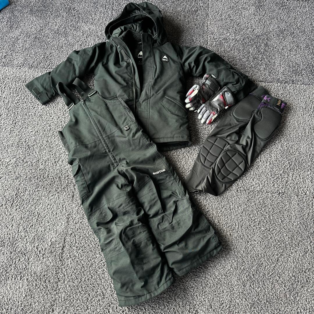 バートン　キッズ　スノーボードウェア　4点セット　プロテクター　グローブ