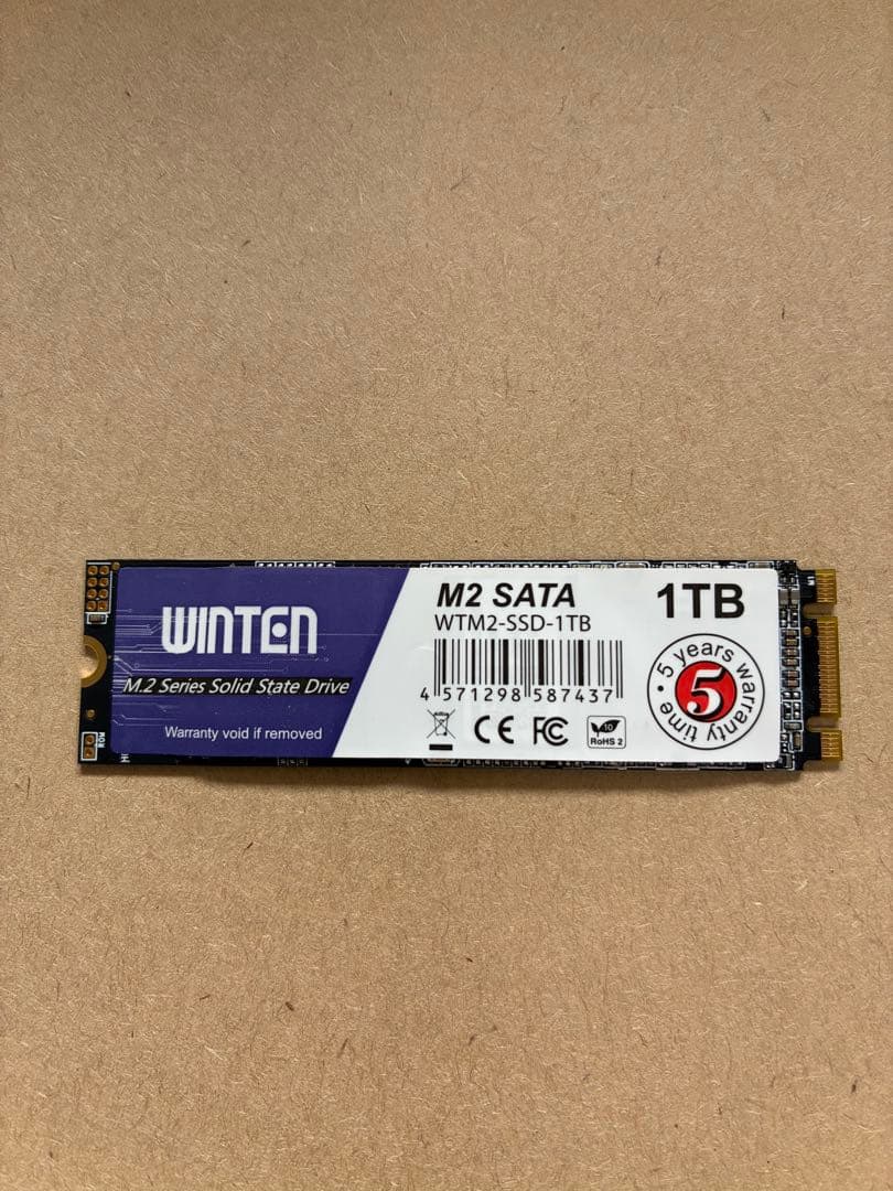 内蔵型SSD WINTEN M.2 SATA SSD 1TB