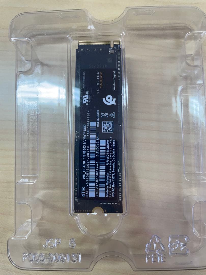 内蔵型SSD WD_BLACK SN850 4TB M.2 SSD