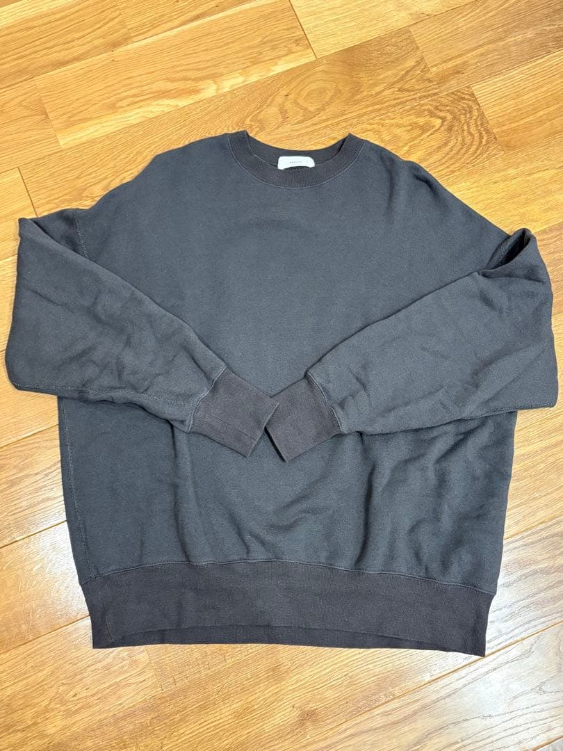 かぐれ コットンリヨセルスウェットプルオーバー 裏毛 チャコール