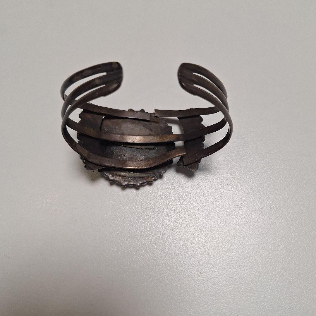 インディアンジュエリー　925刻印あり　バングルターコイズ