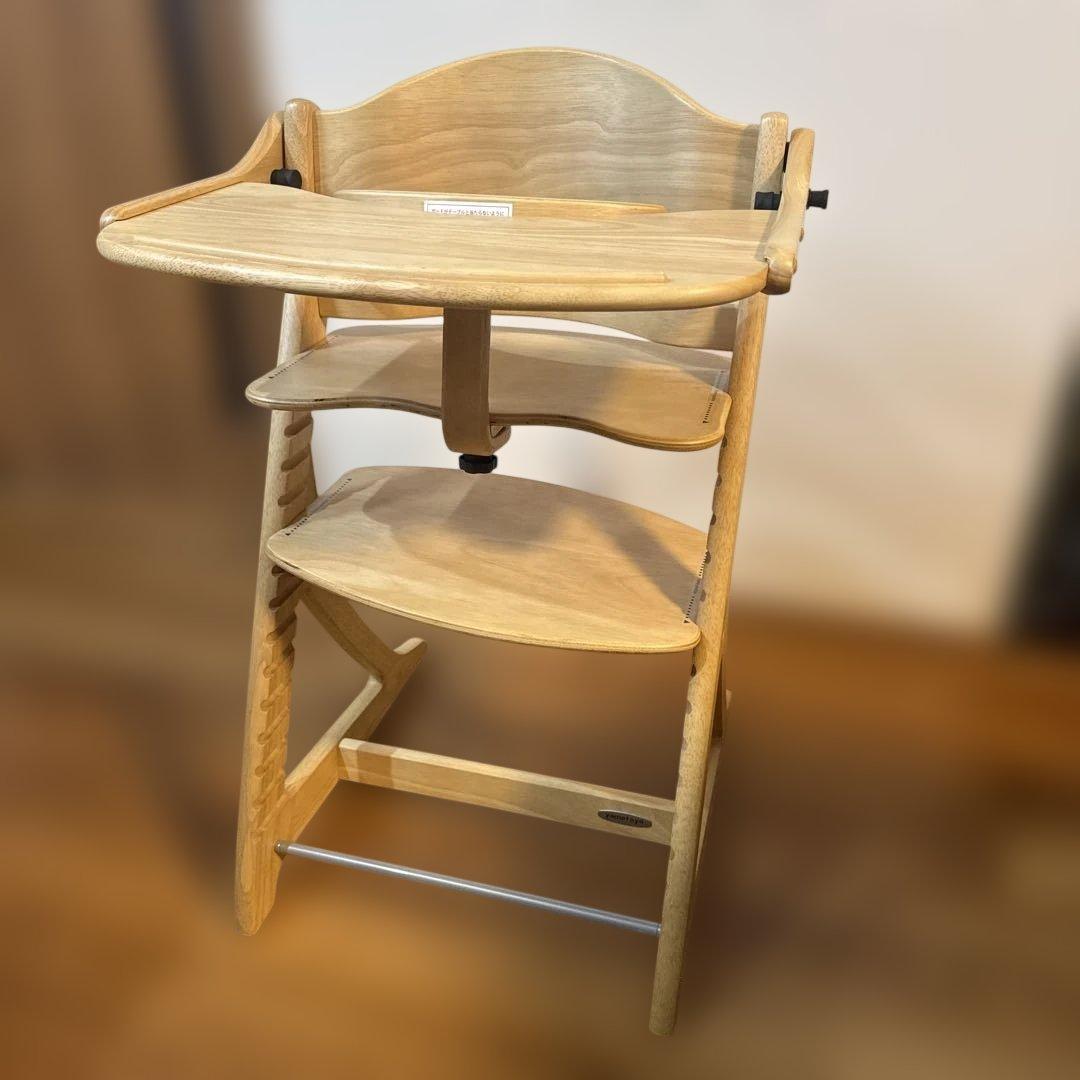 【美品・匿名配送】大和屋 すくすくチェアスリムプラス テーブル•ガード付属