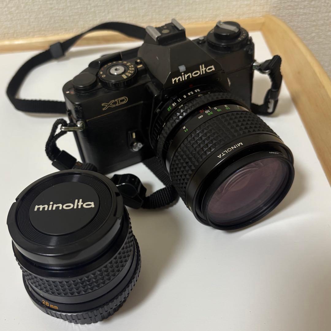 MINOLTA ミノルタ XD ブラック 現状品 レンズ1個付き