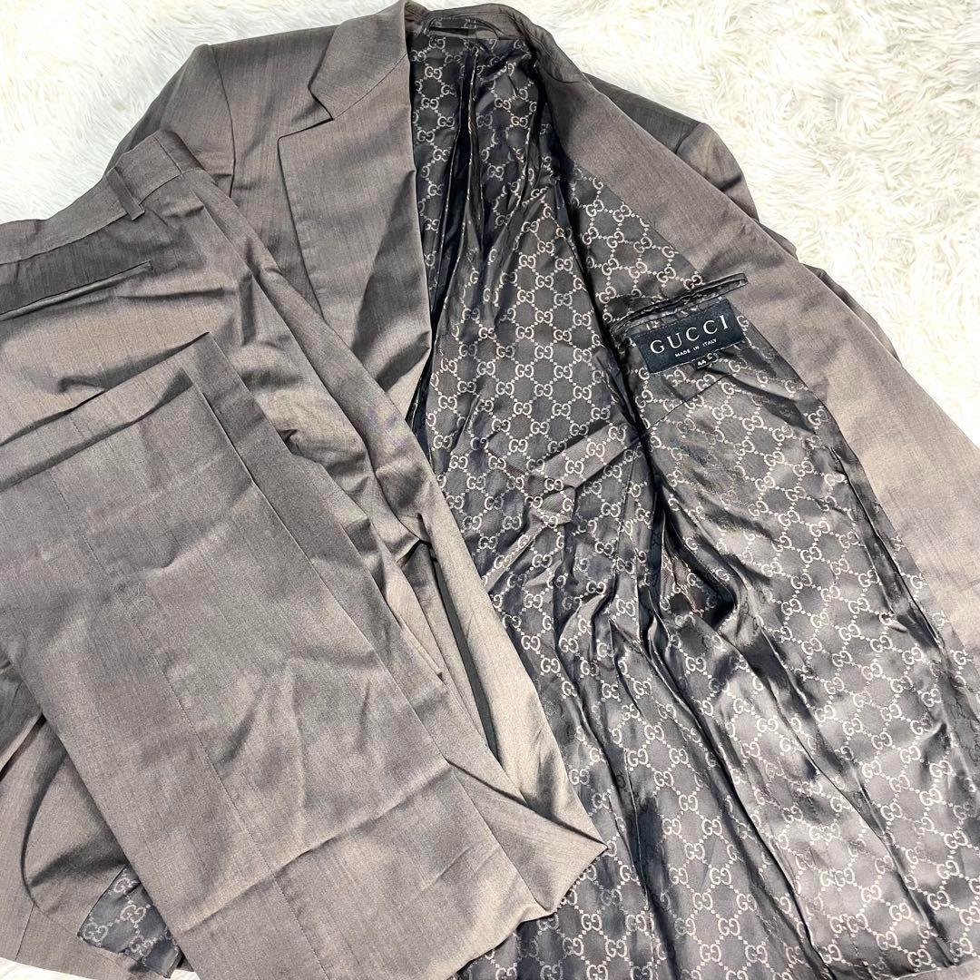 グッチ GUCCI スーツ　セットアップ　メンズ　ビジネス　上下　黒タグ