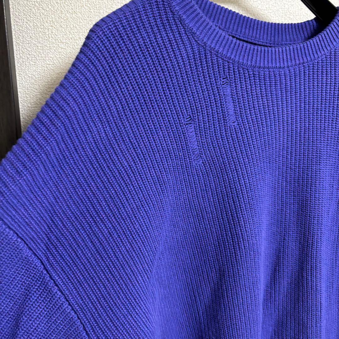 MB STANDARD ローゲージダメージニット　Lサイズ