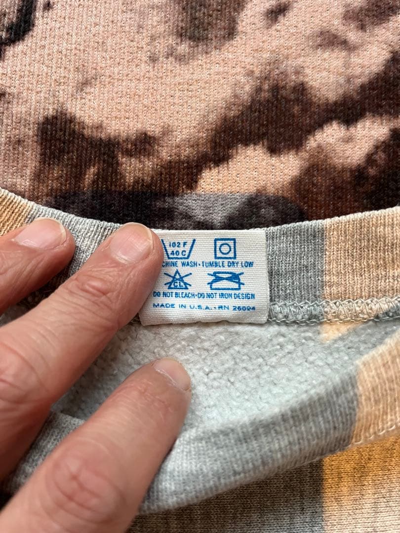 80s champion リバースウィーブ usnavy 染み込み usa製