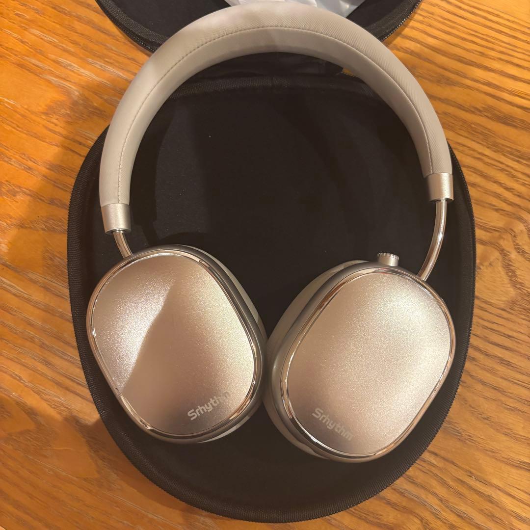 Snythm ワイヤレスヘッドホン シルバー ケース付き