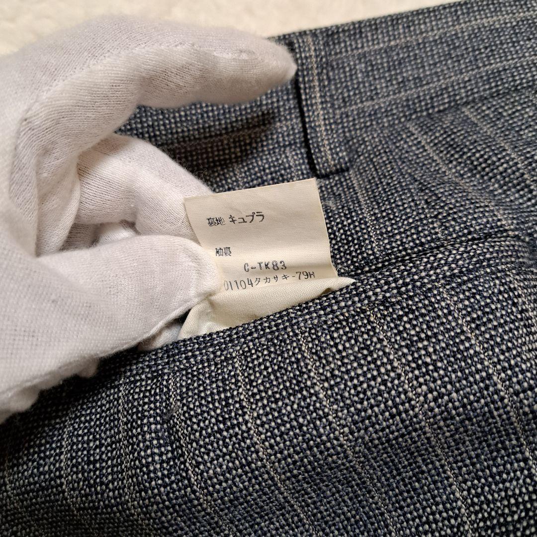 バーバリー セットアップ 3ピース ストライプ グレー ウール 2B 背抜き L