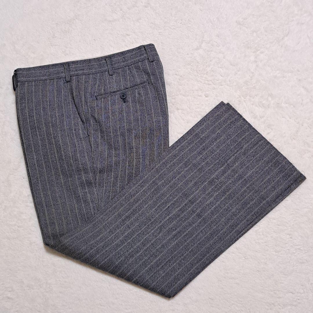 バーバリー セットアップ 3ピース ストライプ グレー ウール 2B 背抜き L