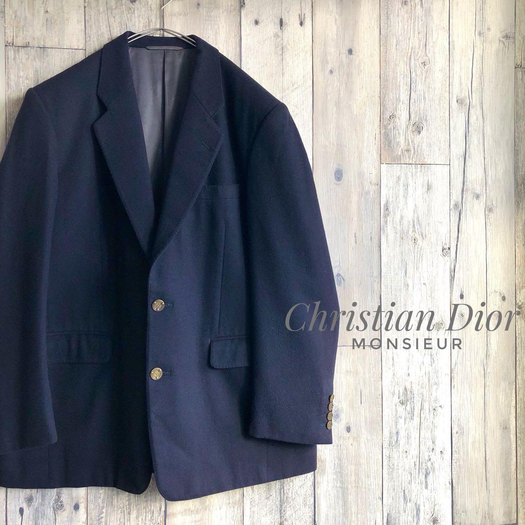 オールド　Christian Dior MONSIEUR 金ボタン　紺ブレザー