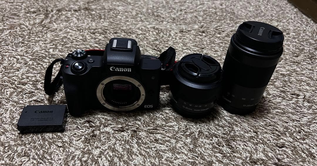 デジタルカメラ Canon EOS KissMEF-M15-45mm EF-M55-200mm
