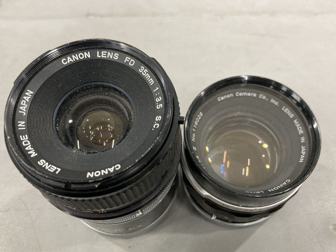 【動作品】Canon AE-1 フィルムカメラ レンズ2本セット
