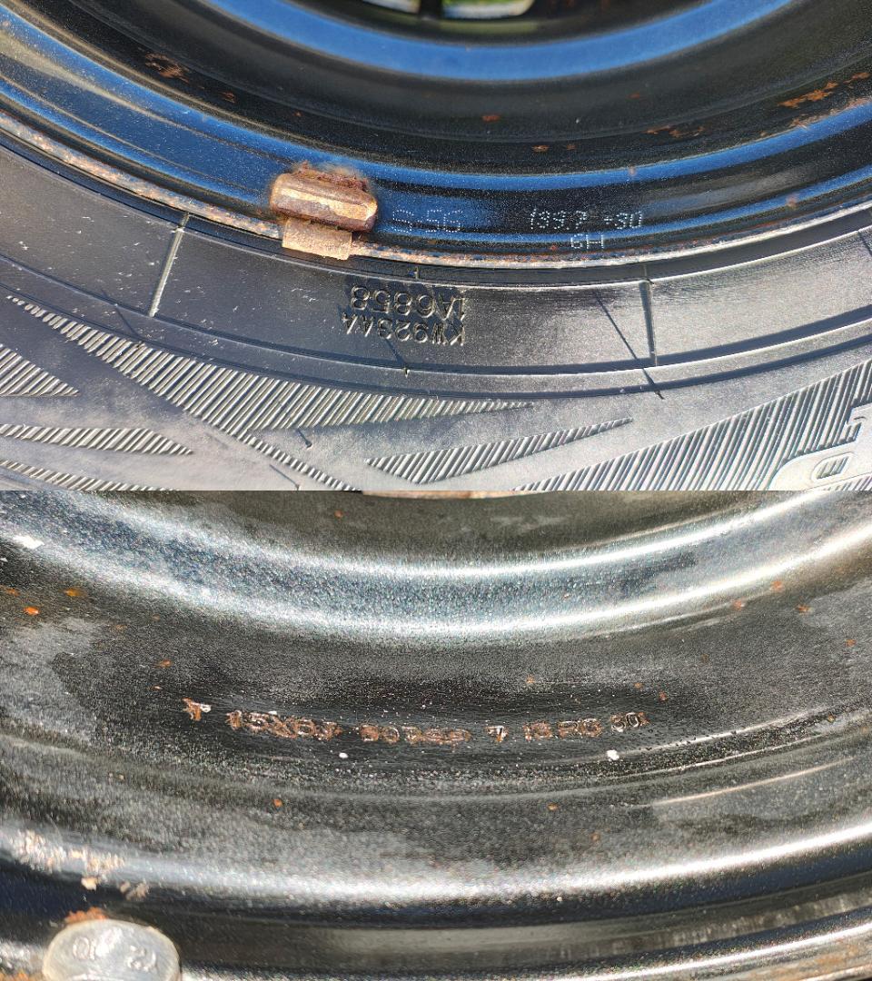 ④ハイエース(200系)用のスタッドレスタイヤ＆ホイール4本セット(中古)