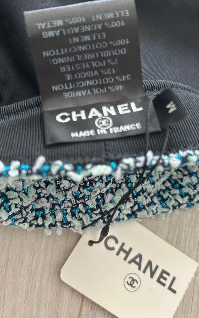 【美品】CHANELツイードキャスケット