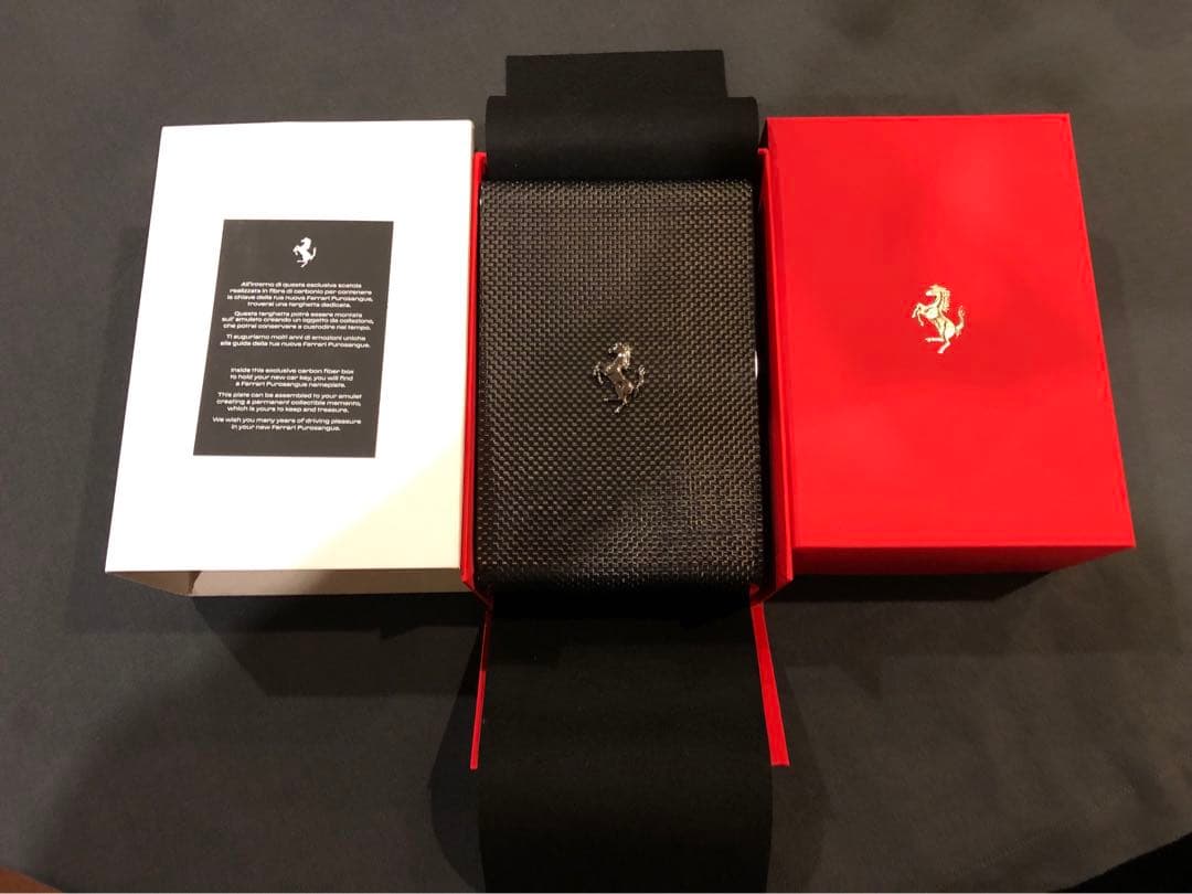 非売品新品 Ferrari プロサングエ　 カーボンファイバー キーケース