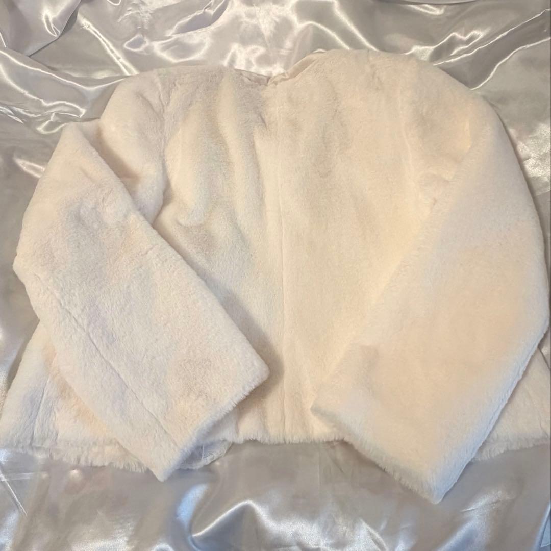 ピンクハウス エコファー ジャケット ホワイト Mサイズ