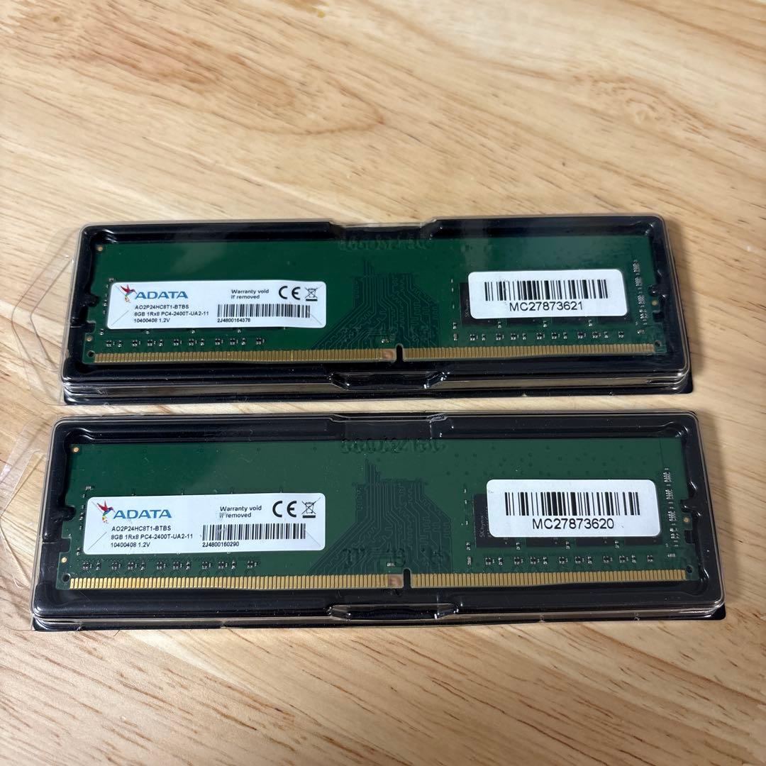 ADATA メモリ 16GB(8GBx2枚) DDR4 2400MT/s