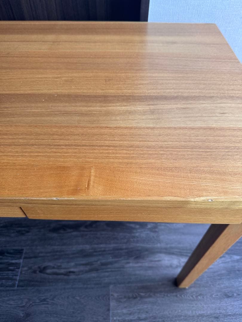 木製シンプル学習机 引き出し付き