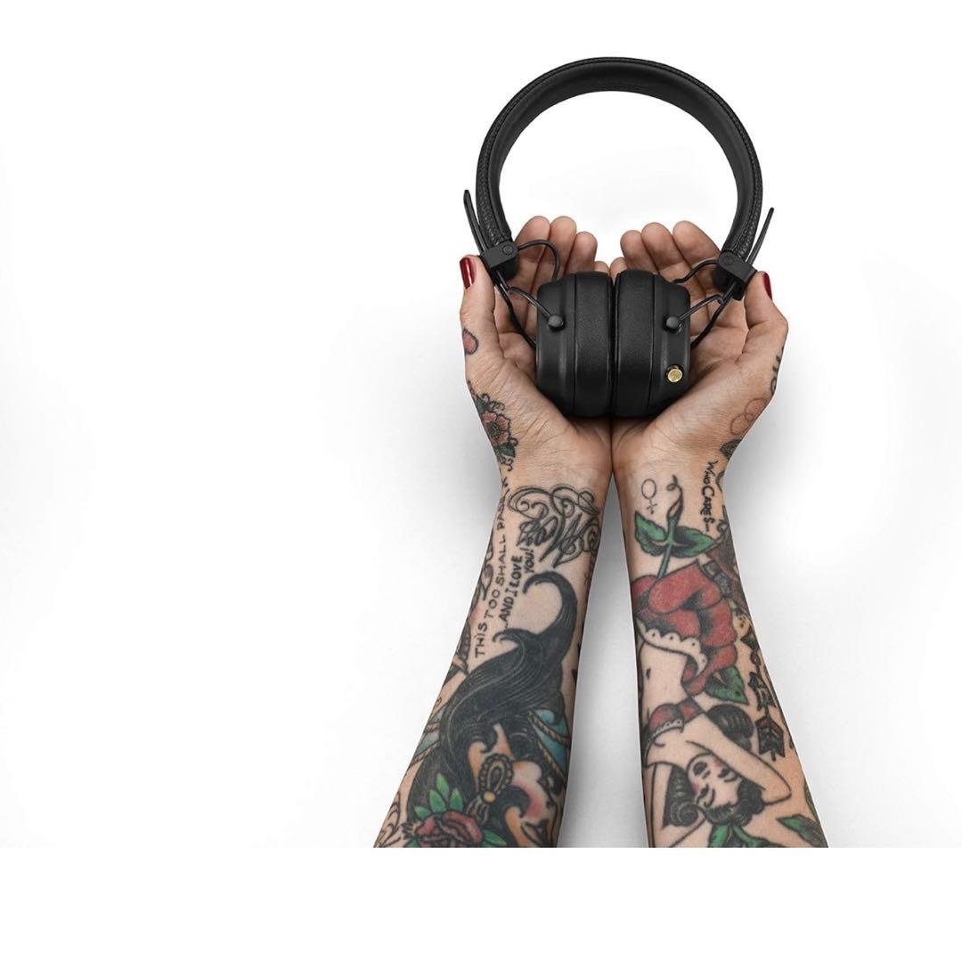 Marshall ワイヤレスオンイヤーヘッドホン Major Ⅳ ブラック