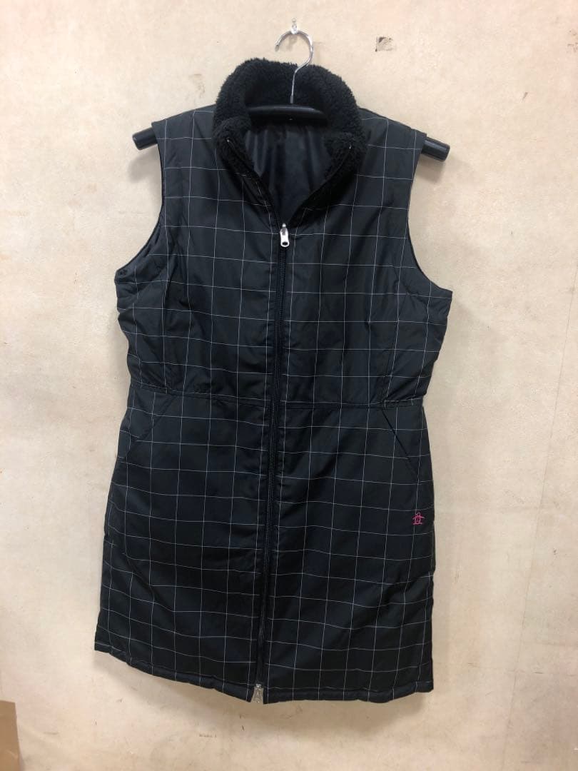 マンシングウエアレディスゴルフロングベストリバーシブルL