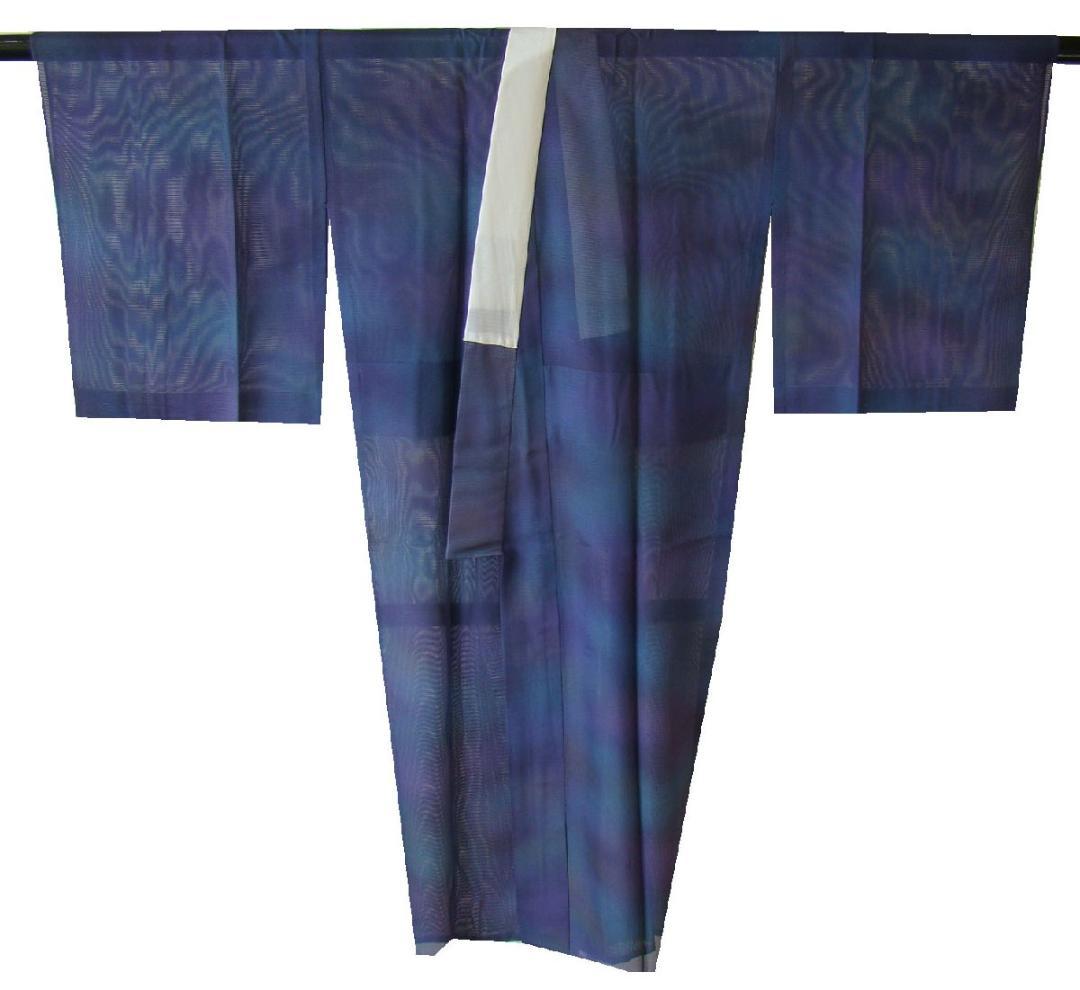 夏物 裄68.2cm ロング寸 絽 長襦袢 半衿付 正絹～165cm Jｓ726