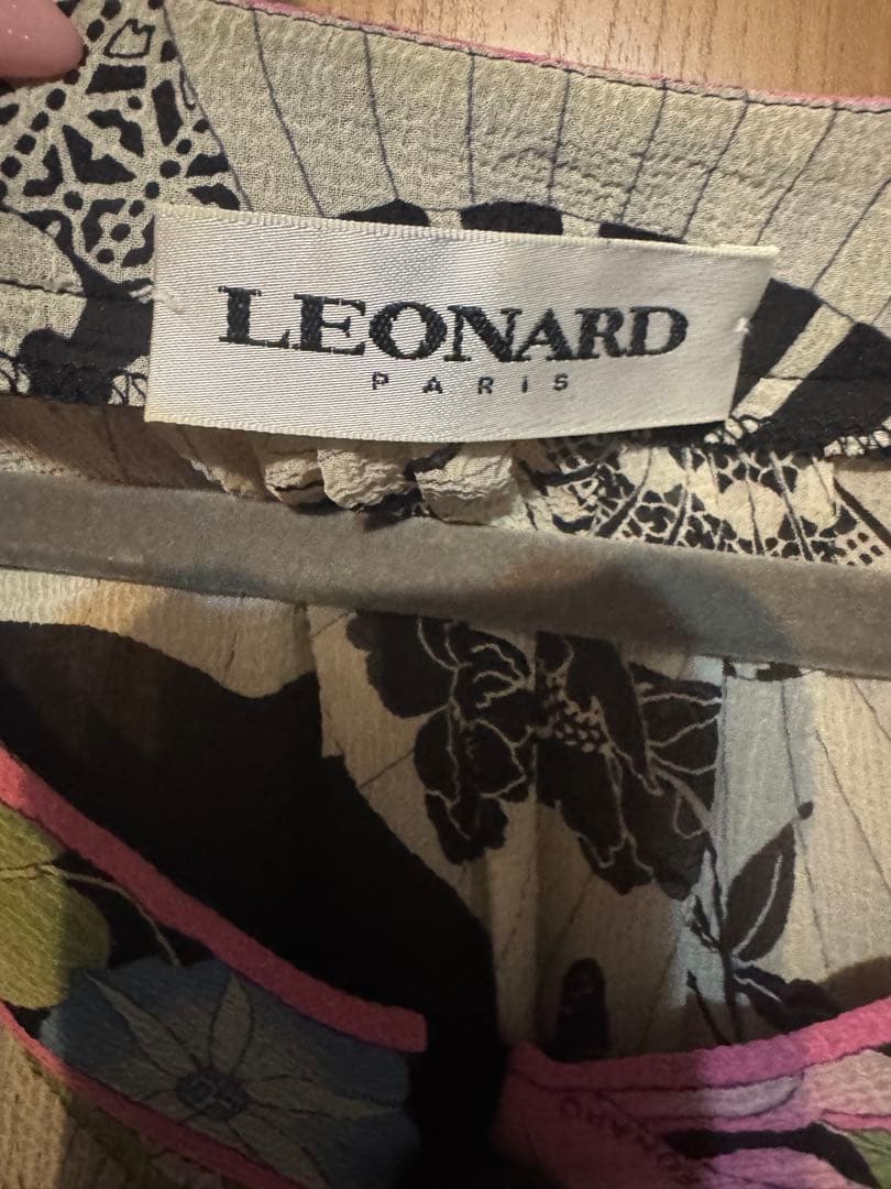 LEONARD 花柄シルクチュニック 38