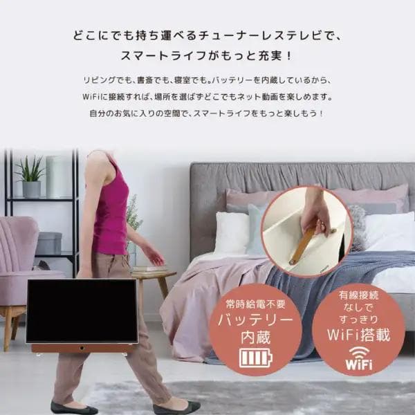 【新品未使用】ORION ポータブルチューナーレステレビ [24V型]