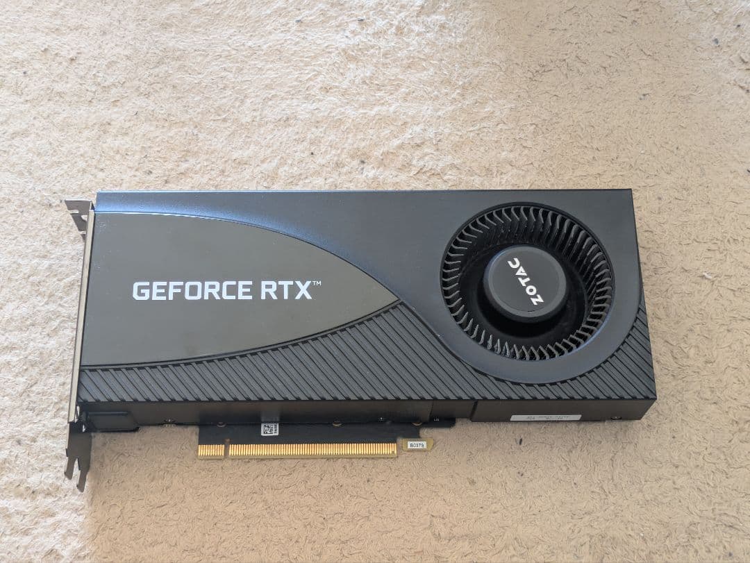 GeForce RTX 3060 Ti 8GB ZOTAC 動作確認済み