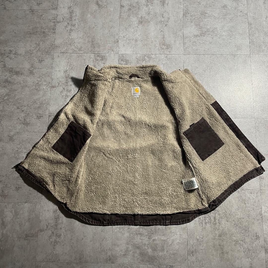 00s メキシコ製USA生地 ブラウン カーハート ベスト ダックM