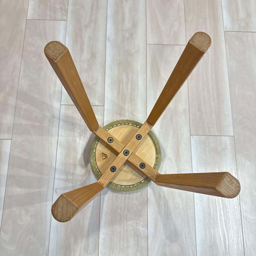 美品★匠工芸 TAKUMI アクタスコラボ　マッシュルームスツール 高さ43cm