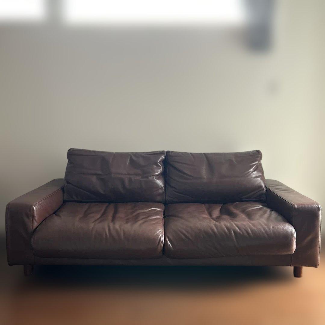 無印良品　レザーソファ
