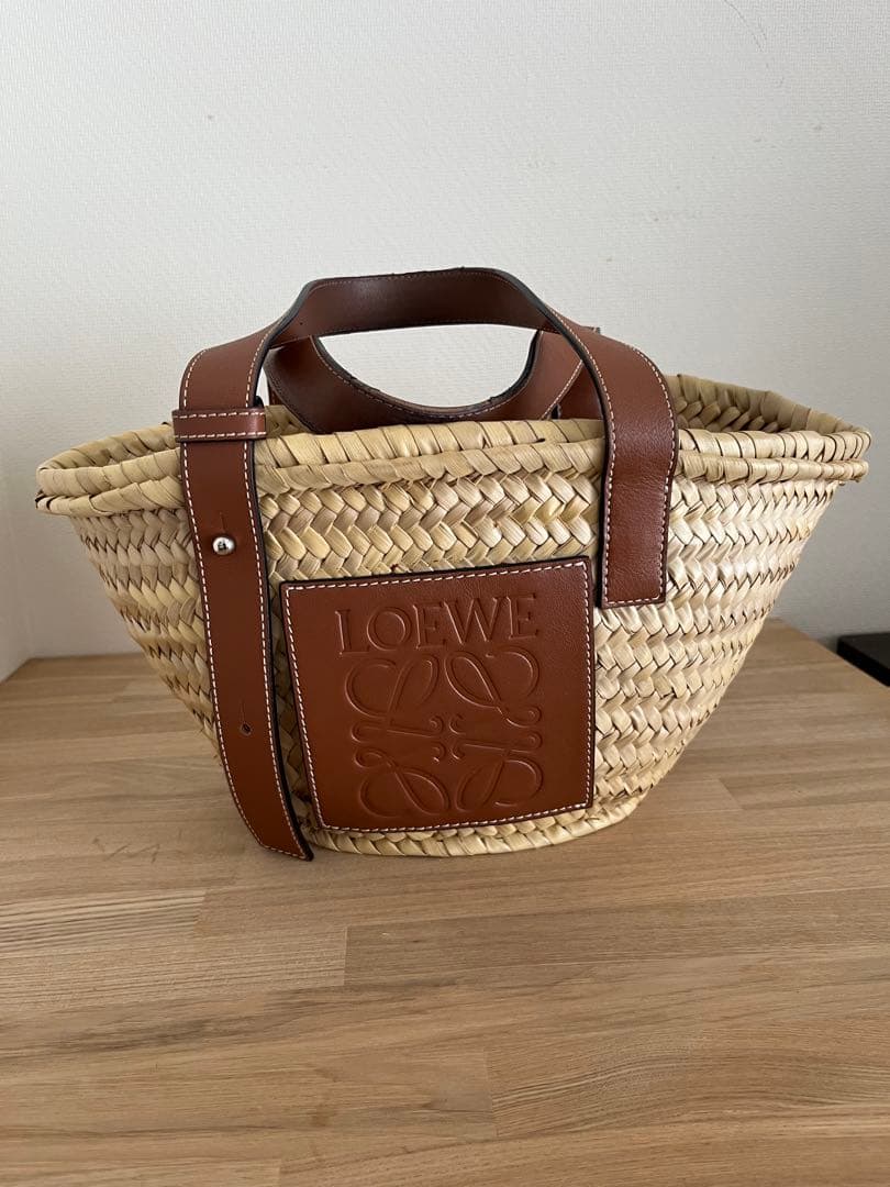 LOEWE かごバッグ ストロー ナチュラル