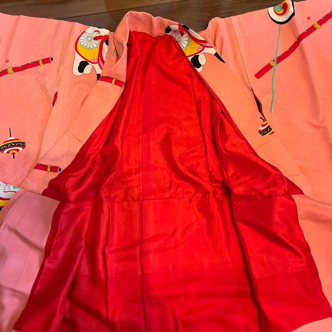 子供用ピンク着物 昭和30年代