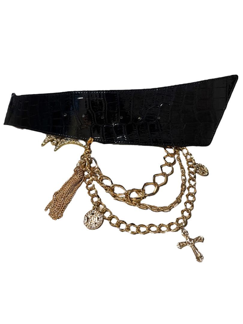 ⭐︎激レア⭐︎ 【美品】 d.i.a.　ゴールドカラー結晶バックルベルト 平成ギャル