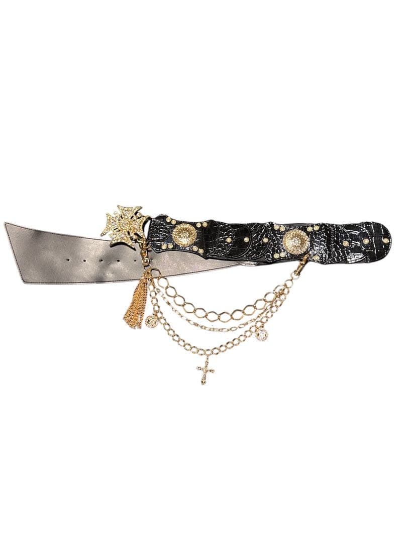 ⭐︎激レア⭐︎ 【美品】 d.i.a.　ゴールドカラー結晶バックルベルト 平成ギャル