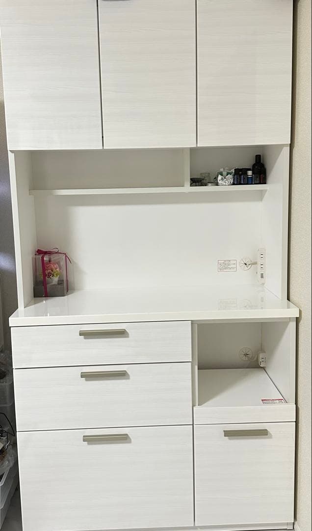 美品 ニトリ NITORI ソレル　100センチ　キッチンボード　食器棚