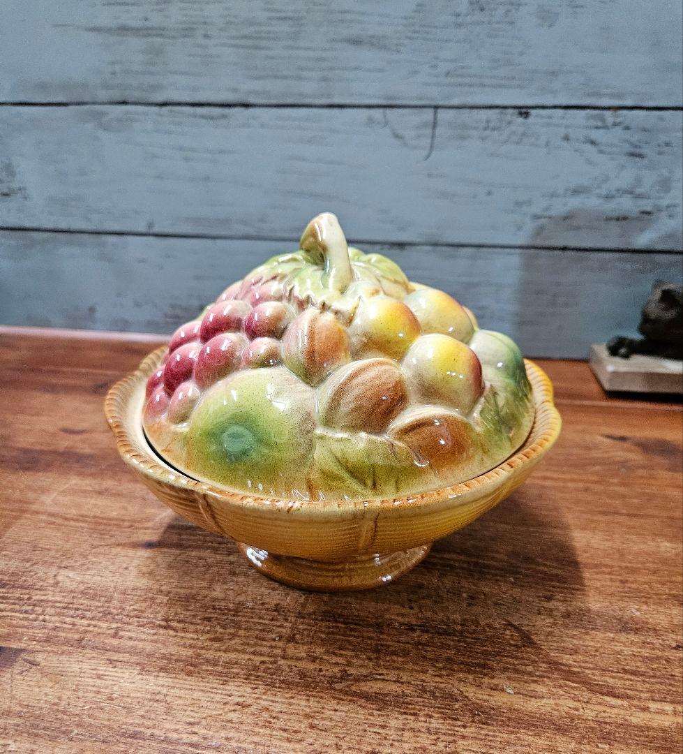 フランスアンティーク サルグミンヌ フルーツのバルボティーヌ ボンボニエール