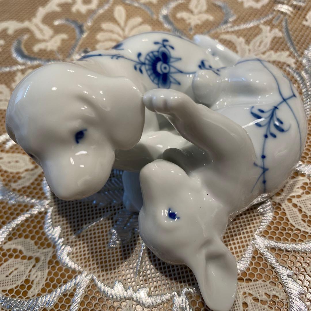 ロイヤルコペンハーゲン　ブルーパルメッテ　フィギュリン