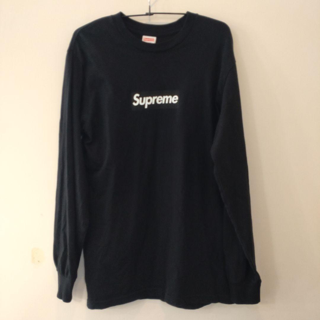 Supreme ブラックロングTシャツ S